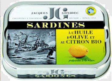 Sardine - Zitrone - Fischdose - Fischkonserve - Bretagne - franzoesische Feinkost